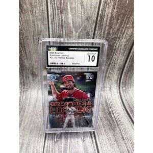 2025 Bowman Greatness Loading #GL-22 Thomas Saggese Cgc Gem Mint 10